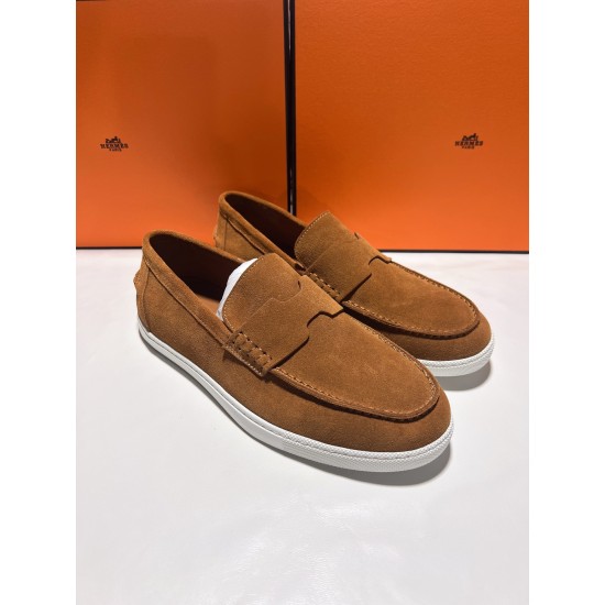 Hermes ❤️Couple model ❤️Loafers are on the market 290♥2025 HERMES Hermes latest hit, developed simultaneously on the official website, original quality code number Women's code 36/46 Hermes ❤️Couple model ❤️Loafers are on the market 290♥2025 HERMES Hermes latest hit, developed simultaneously on the official website, original quality code number Women's code 36/46