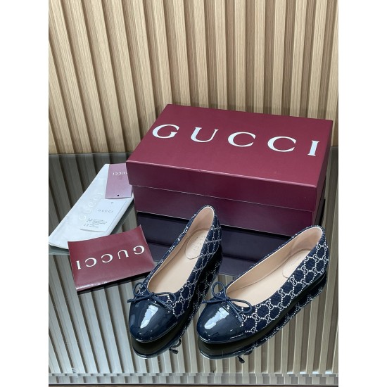 ✌️Gucci✌️Hot-end products are on the market...GuCC high-end quality 2025 overseas early autumn series new flat-heel crystal diamond double G G denim ballet shoes 360 bow small double G button new small round toe shoes classic exquisite elegant playful fas ✌️Gucci✌️Hot-end products are on the market...GuCC high-end quality 2025 overseas early autumn series new flat-heel crystal diamond double G G denim ballet shoes 360 bow small double G button new small round toe shoes classic exquisite elegant playful fas