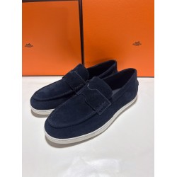 Hermes ❤️Couple model ❤️Loafers are on the market 290♥2025 HERMES Hermes latest hit, developed simultaneously on the official website, original quality code number Women's code 36/46