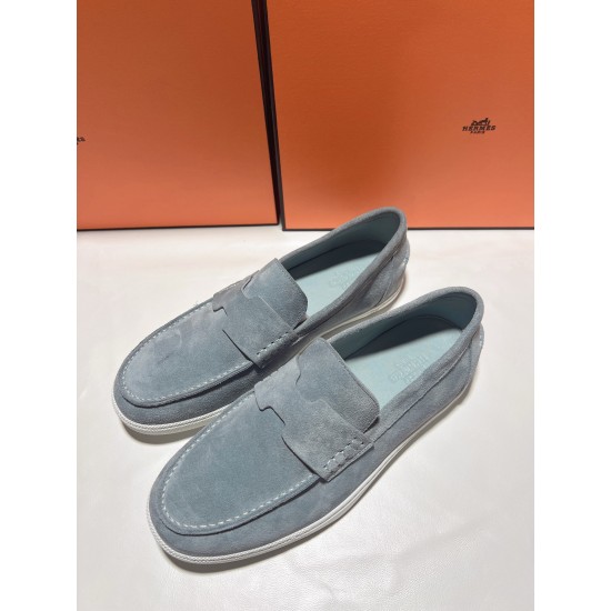 Hermes ❤️Couple model ❤️Loafers are on the market 290♥2025 HERMES Hermes latest hit, developed simultaneously on the official website, original quality code number Women's code 36/46 Hermes ❤️Couple model ❤️Loafers are on the market 290♥2025 HERMES Hermes latest hit, developed simultaneously on the official website, original quality code number Women's code 36/46