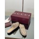 ✌️Gucci✌️Hot-up version is launched in 2025 early autumn new GUCCi high-end boutique semi-slippers 325 Gucci [Paint Leather G G Crystal] mesh diamond luxury crystal Loaf Baotou slippers top purchasing quality!The original version is replicated 1:1, and ev