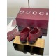 ✌️Gucci✌️Hot-up version is on the market...✌️✌️2025 early autumn new GUCCi high-end boutique single shoes 340 Gucci [Paint Leather G G Crystal] mesh diamond luxury crystal loafers top purchasing quality!The original version is replicated 1:1, and every de