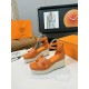 300Herms/Hermes classic waterproof platform H slope heel rope sandals with extremely retro design. It has a strong exotic style and fashionable feeling, and it has a tone for casual wear. Simple styles are easy to match with high-end feel. It is great. Th