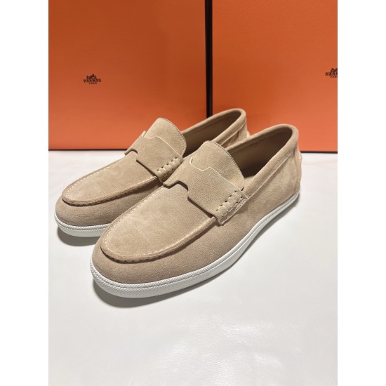 Hermes ❤️Couple model ❤️Loafers are on the market 290♥2025 HERMES Hermes latest hit, developed simultaneously on the official website, original quality code number Women's code 36/46 Hermes ❤️Couple model ❤️Loafers are on the market 290♥2025 HERMES Hermes latest hit, developed simultaneously on the official website, original quality code number Women's code 36/46