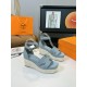 300Herms/Hermes classic waterproof platform H slope heel rope sandals with extremely retro design. It has a strong exotic style and fashionable feeling, and it has a tone for casual wear. Simple styles are easy to match with high-end feel. It is great. Th
