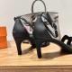 Palmprint. Heel height 7cm Hermes top version. High-heeled sandals 350Herm early spring counter new high-heeled sandal series ✔️Upper: Epson leather suede palm print ✔️Inner: Imported mixed-bred sheepskin ✔️Heel height: 7cm 9cm 10.5cm ✔️outsole: Original 
