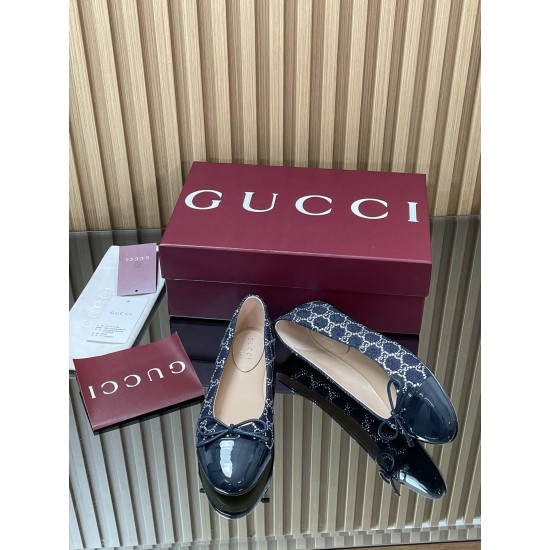 ✌️Gucci✌️Hot-end products are on the market...GuCC high-end quality 2025 overseas early autumn series new flat-heel crystal diamond double G G denim ballet shoes 360 bow small double G button new small round toe shoes classic exquisite elegant playful fas ✌️Gucci✌️Hot-end products are on the market...GuCC high-end quality 2025 overseas early autumn series new flat-heel crystal diamond double G G denim ballet shoes 360 bow small double G button new small round toe shoes classic exquisite elegant playful fas