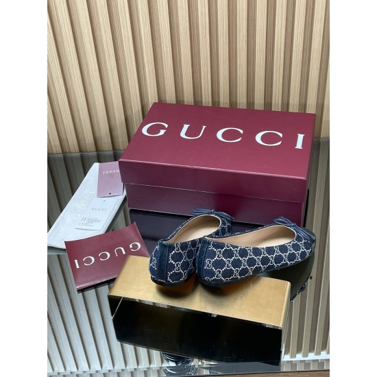 ✌️Gucci✌️Hot-end products are on the market...GuCC high-end quality 2025 overseas early autumn series new flat-heel crystal diamond double G G denim ballet shoes 360 bow small double G button new small round toe shoes classic exquisite elegant playful fas ✌️Gucci✌️Hot-end products are on the market...GuCC high-end quality 2025 overseas early autumn series new flat-heel crystal diamond double G G denim ballet shoes 360 bow small double G button new small round toe shoes classic exquisite elegant playful fas
