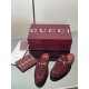 ✌️Gucci✌️Hot-up version is launched in 2025 early autumn new GUCCi high-end boutique semi-slippers 325 Gucci [Paint Leather G G Crystal] mesh diamond luxury crystal Loaf Baotou slippers top purchasing quality!The original version is replicated 1:1, and ev
