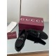 ✌️Gucci✌️Hot-up version is on the market [Women's] 2025 early autumn latest GUCCI horse buckle heel 2 wear single shoes deer leather frosted leather loafer casual driving shoes 360 fabric: imported suede mercerated beef reverse velvet delicate retro feel,