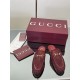✌️Gucci✌️Hot-up version is launched in 2025 early autumn new GUCCi high-end boutique semi-slippers 325 Gucci [Paint Leather G G Crystal] mesh diamond luxury crystal Loaf Baotou slippers top purchasing quality!The original version is replicated 1:1, and ev