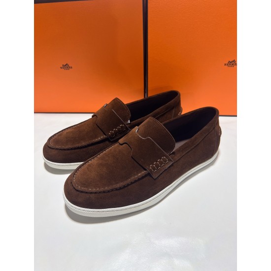 Hermes ❤️Couple model ❤️Loafers are on the market 290♥2025 HERMES Hermes latest hit, developed simultaneously on the official website, original quality code number Women's code 36/46 Hermes ❤️Couple model ❤️Loafers are on the market 290♥2025 HERMES Hermes latest hit, developed simultaneously on the official website, original quality code number Women's code 36/46