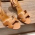 Palmprint. Heel height 9cm Hermes top version. High-heeled sandals P350Herme* Early Spring Counter New High-heeled Sandal Series ✔️Upper: Epson leather suede Palmprint ✔️Inner: Imported mixed-bred sheepskin ✔️Heel height: 9cm ✔️Outs: Original Italian leat