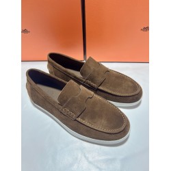 Hermes ❤️Couple model ❤️Loafers are on the market 290♥2025 HERMES Hermes latest hit, developed simultaneously on the official website, original quality code number Women's code 36/46