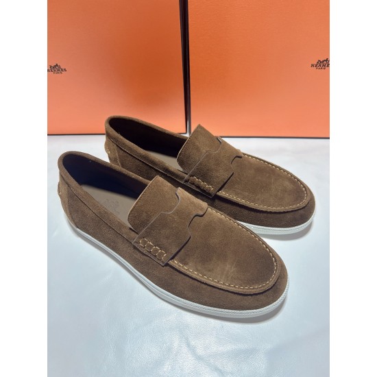 Hermes ❤️Couple model ❤️Loafers are on the market 290♥2025 HERMES Hermes latest hit, developed simultaneously on the official website, original quality code number Women's code 36/46 Hermes ❤️Couple model ❤️Loafers are on the market 290♥2025 HERMES Hermes latest hit, developed simultaneously on the official website, original quality code number Women's code 36/46