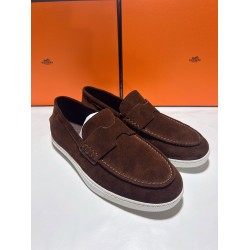 Hermes ❤️Couple model ❤️Loafers are on the market 290♥2025 HERMES Hermes latest hit, developed simultaneously on the official website, original quality code number Women's code 36/46