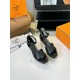 300Herms/Hermes classic waterproof platform H slope heel rope sandals with extremely retro design. It has a strong exotic style and fashionable feeling, and it has a tone for casual wear. Simple styles are easy to match with high-end feel. It is great. Th