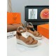 300Herms/Hermes classic waterproof platform H slope heel rope sandals with extremely retro design. It has a strong exotic style and fashionable feeling, and it has a tone for casual wear. Simple styles are easy to match with high-end feel. It is great. Th 300Herms/Hermes classic waterproof platform H slope heel rope sandals with extremely retro design. It has a strong exotic style and fashionable feeling, and it has a tone for casual wear. Simple styles are easy to match with high-end feel. It is great. Th