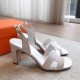 Hermes top-grade, high-heeled, thick-heeled sandals Hermes... a Eclair 2025 new color + hot series style is super positive, with a certain thickness to increase the height and make your legs look longer!A single item that is breathable and comfortable in Hermes top-grade, high-heeled, thick-heeled sandals Hermes... a Eclair 2025 new color + hot series style is super positive, with a certain thickness to increase the height and make your legs look longer!A single item that is breathable and comfortable in