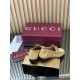 ✌️Gucci✌️Hot-up version is on the market [Women's] 2025 early autumn latest GUCCI horse buckle heel 2 wear single shoes deer leather frosted leather loafer casual driving shoes 360 fabric: imported suede mercerated beef reverse velvet delicate retro feel,