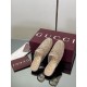 ✌️Gucci✌️Hot-up version is launched in 2025 early autumn new GUCCi high-end boutique semi-slippers 325 Gucci [Paint Leather G G Crystal] mesh diamond luxury crystal Loaf Baotou slippers top purchasing quality!The original version is replicated 1:1, and ev