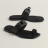 Hermes ❤️Top version. Clip-toe flat bottom drag Hermes... a Eclair 2025 new Kelly+ hit series style is super positive, body-transparent and breathable and comfortable imported cowhide spring and summer color combination and appearance and comfort!Channel 