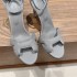 Palmprint. Heel height 9cm Hermes top version. High-heeled sandals P350Herme* Early Spring Counter New High-heeled Sandal Series ✔️Upper: Epson leather suede Palmprint ✔️Inner: Imported mixed-bred sheepskin ✔️Heel height: 9cm ✔️Outs: Original Italian leat
