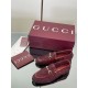 ✌️Gucci✌️Hot-up version is on the market...✌️✌️2025 early autumn new GUCCi high-end boutique single shoes 340 Gucci [Paint Leather G G Crystal] mesh diamond luxury crystal loafers top purchasing quality!The original version is replicated 1:1, and every de