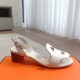 Hermes top-grade, medium-heeled, pig nose sandals Hermes... a Eclair 2025 new color + hot series style is super positive, with a certain thickness to increase the height and make your legs look longer!A single item that is breathable and comfortable in th Hermes top-grade, medium-heeled, pig nose sandals Hermes... a Eclair 2025 new color + hot series style is super positive, with a certain thickness to increase the height and make your legs look longer!A single item that is breathable and comfortable in th