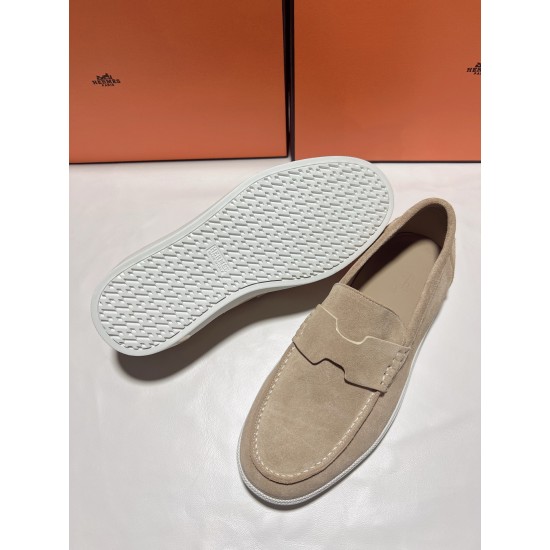 Hermes ❤️Couple model ❤️Loafers are on the market 290♥2025 HERMES Hermes latest hit, developed simultaneously on the official website, original quality code number Women's code 36/46 Hermes ❤️Couple model ❤️Loafers are on the market 290♥2025 HERMES Hermes latest hit, developed simultaneously on the official website, original quality code number Women's code 36/46