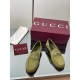 ✌️Gucci✌️Hot-up version is on the market [Women's] 2025 early autumn latest GUCCI horse buckle heel 2 wear single shoes deer leather frosted leather loafer casual driving shoes 360 fabric: imported suede mercerated beef reverse velvet delicate retro feel,