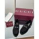 ✌️Gucci✌️Hot-up version is on the market [Women's] 2025 early autumn latest GUCCI horse buckle heel 2 wear single shoes deer leather frosted leather loafer casual driving shoes 360 fabric: imported suede mercerated beef reverse velvet delicate retro feel,