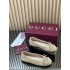 ✌️Gucci✌️Hot-end products are on the market...GuCC high-end quality 2025 overseas early autumn series new flat heel double G crochet wool mesh ballet shoes 355 bow small double G buckle new small round toe shoes classic exquisite elegant playful fashionab
