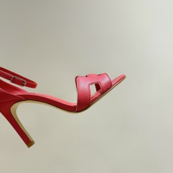Palmprint. Heel height 9cm Hermes top version. High-heeled sandals P350Herme* Early Spring Counter New High-heeled Sandal Series ✔️Upper: Epson leather suede Palmprint ✔️Inner: Imported mixed-bred sheepskin ✔️Heel height: 9cm ✔️Outs: Original Italian leat