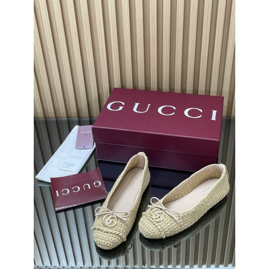 ✌️Gucci✌️Hot-end products are on the market...GuCC high-end quality 2025 overseas early autumn series new flat heel double G crochet wool mesh ballet shoes 355 bow small double G buckle new small round toe shoes classic exquisite elegant playful fashionab ✌️Gucci✌️Hot-end products are on the market...GuCC high-end quality 2025 overseas early autumn series new flat heel double G crochet wool mesh ballet shoes 355 bow small double G buckle new small round toe shoes classic exquisite elegant playful fashionab