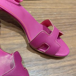 Palmprint. Heel height 7cm Hermes top version. High-heeled sandals 350Herme Early Spring Counter New High-heeled Sandal Series ✔️Upper: Epson leather suede Palmprint ✔️Inner: Imported mixed-bred sheepskin ✔️Heel height: 7cm 9cm 10.5cm ✔️Outs: Original Ita