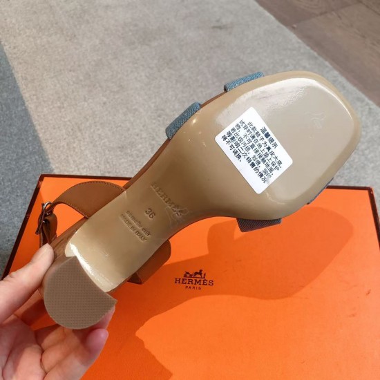 Hermes top-grade, high-heeled, thick-heeled sandals Hermes... a Eclair 2025 new color + hot series style is super positive, with a certain thickness to increase the height and make your legs look longer!A single item that is breathable and comfortable in Hermes top-grade, high-heeled, thick-heeled sandals Hermes... a Eclair 2025 new color + hot series style is super positive, with a certain thickness to increase the height and make your legs look longer!A single item that is breathable and comfortable in