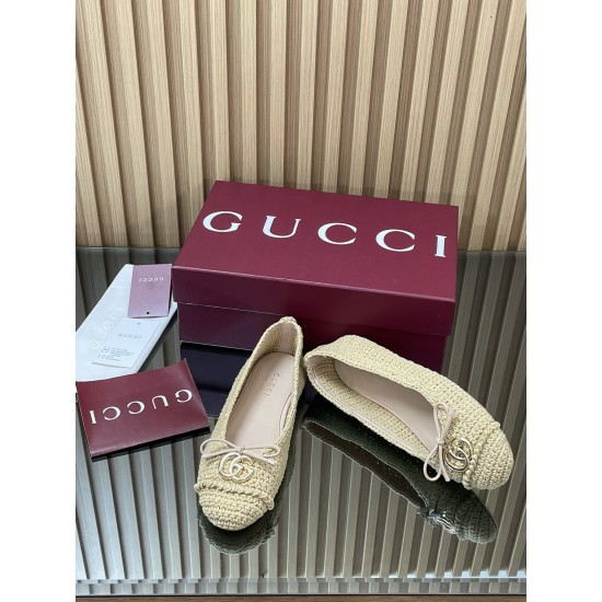 ✌️Gucci✌️Hot-end products are on the market...GuCC high-end quality 2025 overseas early autumn series new flat heel double G crochet wool mesh ballet shoes 355 bow small double G buckle new small round toe shoes classic exquisite elegant playful fashionab ✌️Gucci✌️Hot-end products are on the market...GuCC high-end quality 2025 overseas early autumn series new flat heel double G crochet wool mesh ballet shoes 355 bow small double G buckle new small round toe shoes classic exquisite elegant playful fashionab