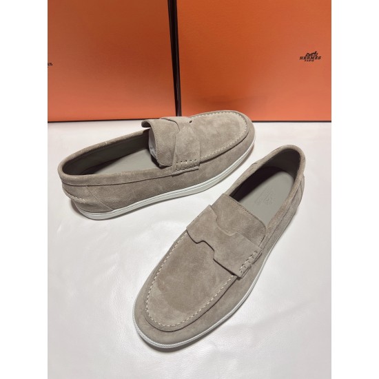 Hermes ❤️Couple model ❤️Loafers are on the market 290♥2025 HERMES Hermes latest hit, developed simultaneously on the official website, original quality code number Women's code 36/46 Hermes ❤️Couple model ❤️Loafers are on the market 290♥2025 HERMES Hermes latest hit, developed simultaneously on the official website, original quality code number Women's code 36/46
