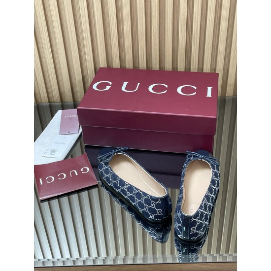 ✌️Gucci✌️Hot-end products are on the market...GuCC high-end quality 2025 overseas early autumn series new flat-heel crystal diamond double G G denim ballet shoes 360 bow small double G button new small round toe shoes classic exquisite elegant playful fas ✌️Gucci✌️Hot-end products are on the market...GuCC high-end quality 2025 overseas early autumn series new flat-heel crystal diamond double G G denim ballet shoes 360 bow small double G button new small round toe shoes classic exquisite elegant playful fas