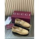 ✌️Gucci✌️Hot-up version is on the market [Women's] 2025 early autumn latest GUCCI horse buckle heel 2 wear single shoes deer leather frosted leather loafer casual driving shoes 360 fabric: imported suede mercerated beef reverse velvet delicate retro feel,