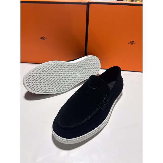 Hermes ❤️Couple model ❤️Loafers are on the market 290♥2025 HERMES Hermes latest hit, developed simultaneously on the official website, original quality code number Women's code 36/46 Hermes ❤️Couple model ❤️Loafers are on the market 290♥2025 HERMES Hermes latest hit, developed simultaneously on the official website, original quality code number Women's code 36/46