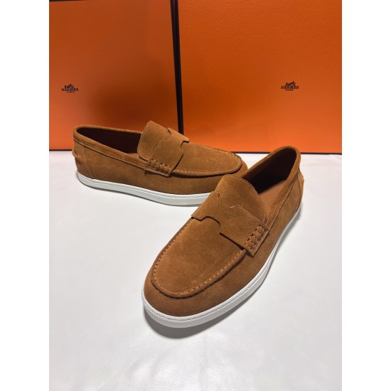 Hermes ❤️Couple model ❤️Loafers are on the market 290♥2025 HERMES Hermes latest hit, developed simultaneously on the official website, original quality code number Women's code 36/46 Hermes ❤️Couple model ❤️Loafers are on the market 290♥2025 HERMES Hermes latest hit, developed simultaneously on the official website, original quality code number Women's code 36/46