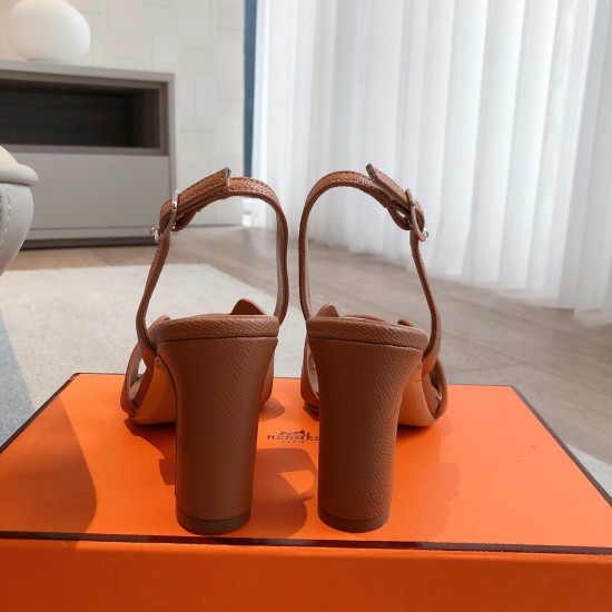 Hermes top-grade, high-heeled, thick-heeled sandals Hermes... a Eclair 2025 new color + hot series style is super positive, with a certain thickness to increase the height and make your legs look longer!A single item that is breathable and comfortable in Hermes top-grade, high-heeled, thick-heeled sandals Hermes... a Eclair 2025 new color + hot series style is super positive, with a certain thickness to increase the height and make your legs look longer!A single item that is breathable and comfortable in