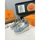 300Herms/Hermes classic waterproof platform H slope heel rope sandals with extremely retro design. It has a strong exotic style and fashionable feeling, and it has a tone for casual wear. Simple styles are easy to match with high-end feel. It is great. Th